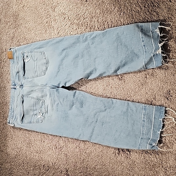 Women's AMERICAN EAGLE "Kick Boot Crop" Next Level Stretch Jeans Sz 18 Regular - Picture 7 of 8